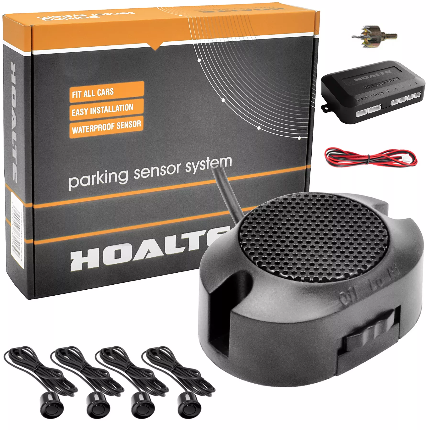 Zestaw czujników parkowania HOALTE - zestaw z opakowaniem