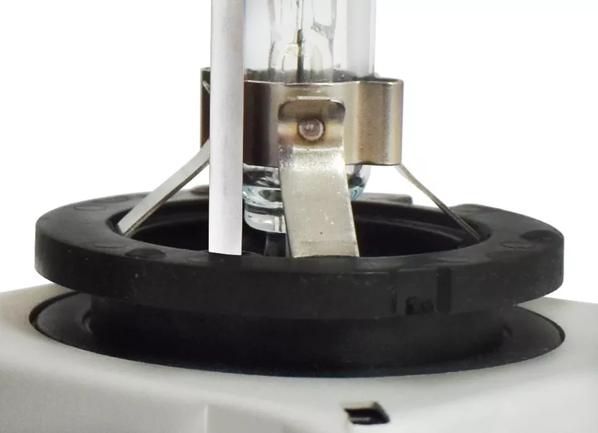 Żarnik ksenonowy Hoalte Xenon D1S Plus +50% 6000K - zbliżenie na podstawę żarnika