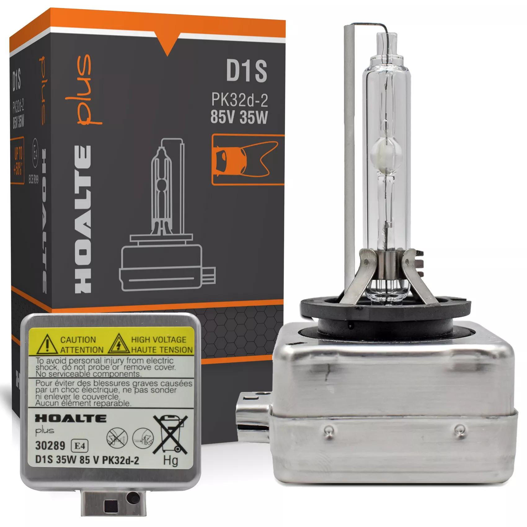 Żarnik ksenonowy Hoalte Xenon D1S Plus +50% 6000K - opakowanie