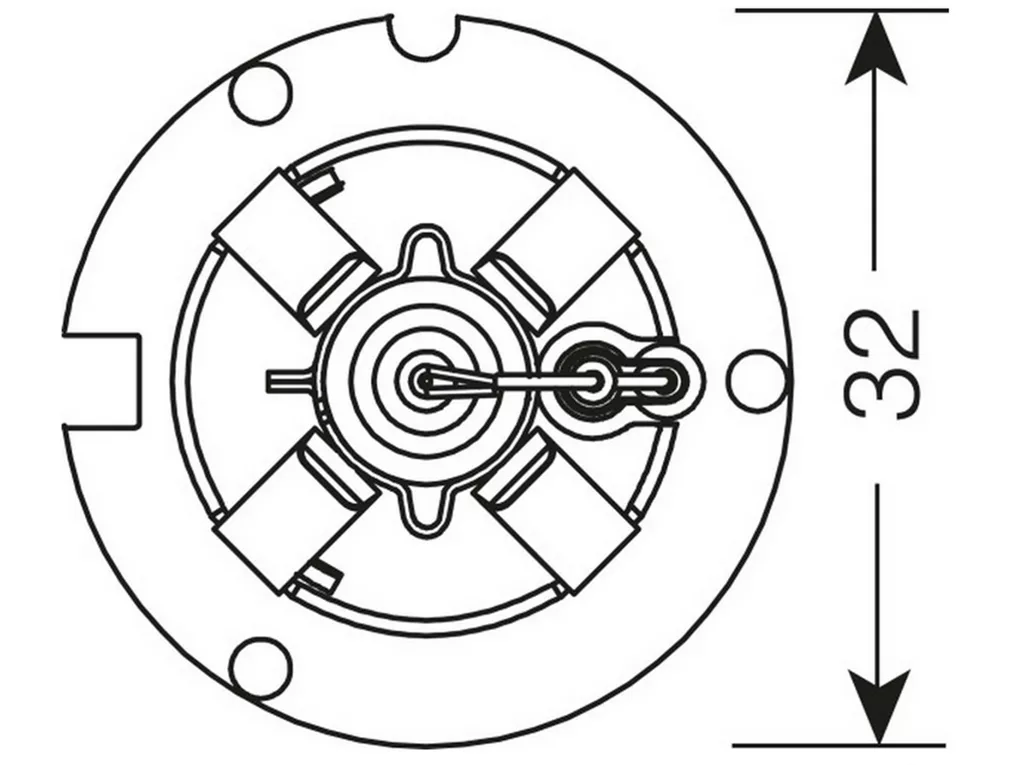 Zastosowanie żarników D4S - rozmiar