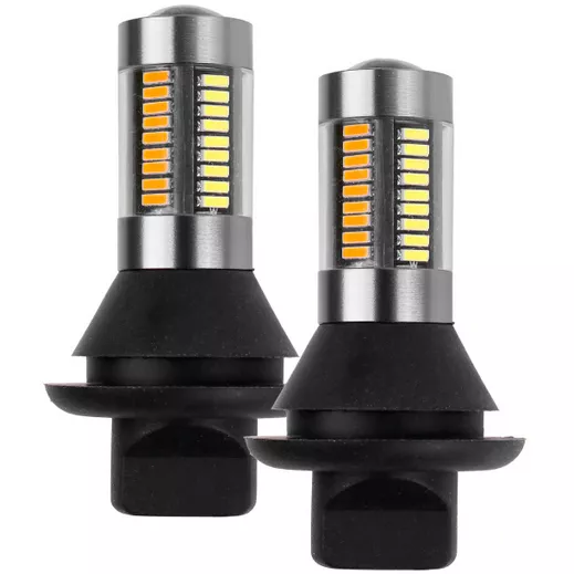 Żarówki LED 2w1 PY21W - żarówki z bliska