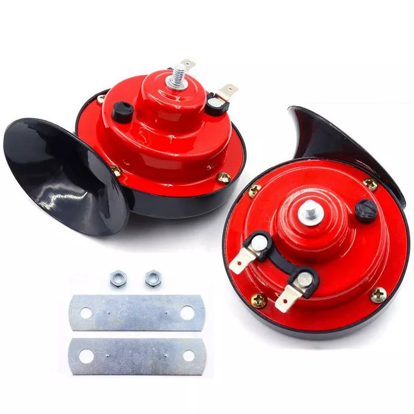 Klakson ślimakowy dwutonowy 12V 120 dB - dwie części