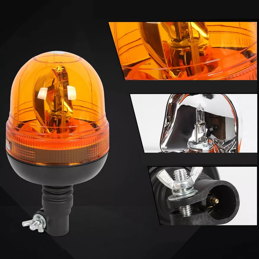 Lampa ostrzegawcza H1  - lampa z bliska