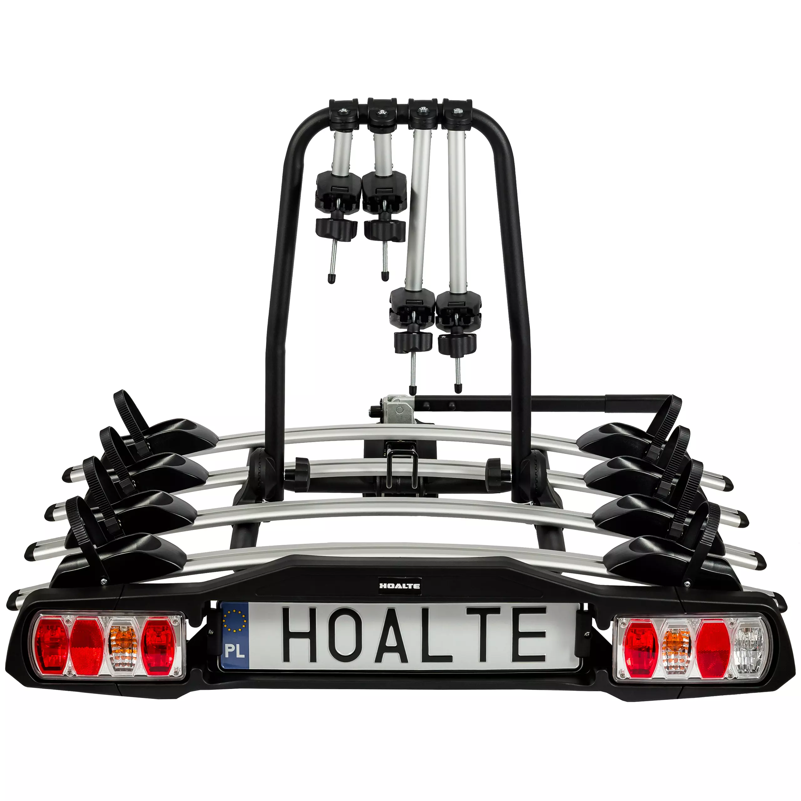 Platforma rowerowa bagażnik na hak Hoalte HitchPro Flex+ 4, tył światła