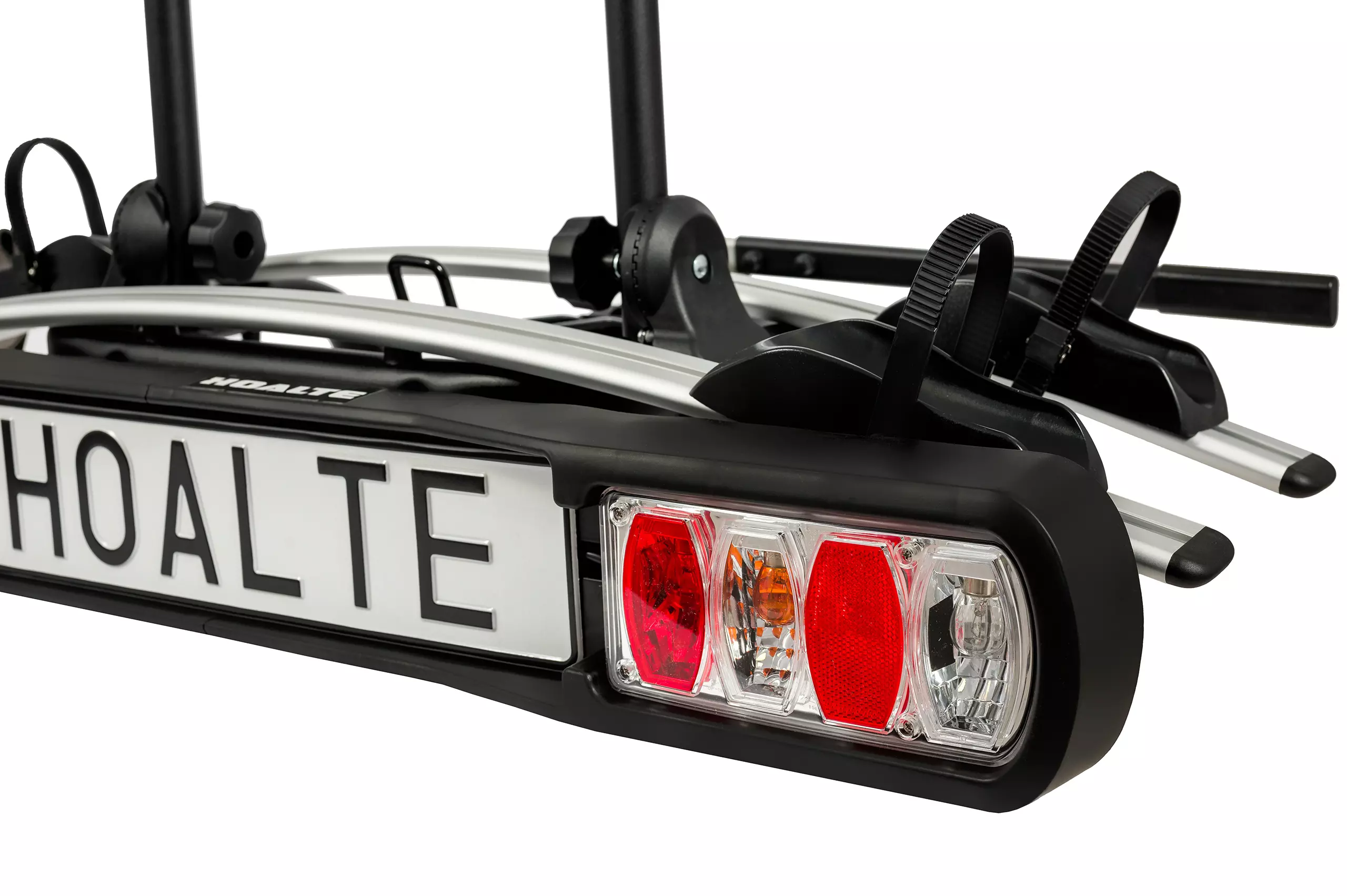 Platforma rowerowa bagażnik na hak Hoalte HitchPro Flex 2 tył prawa lampa