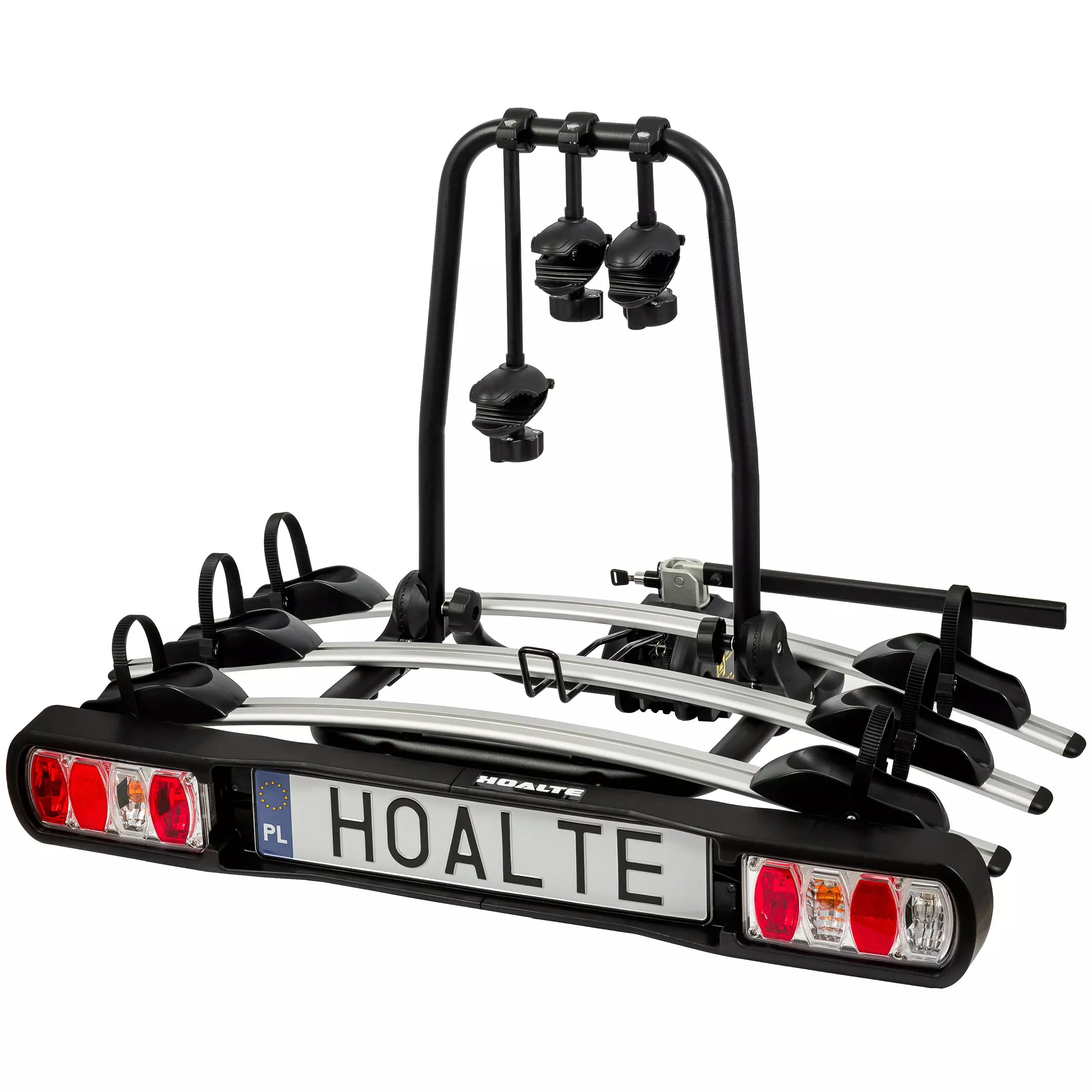 Platforma rowerowa, bagażnik na hak Hoalte HitchPro Flex 3, profil tył