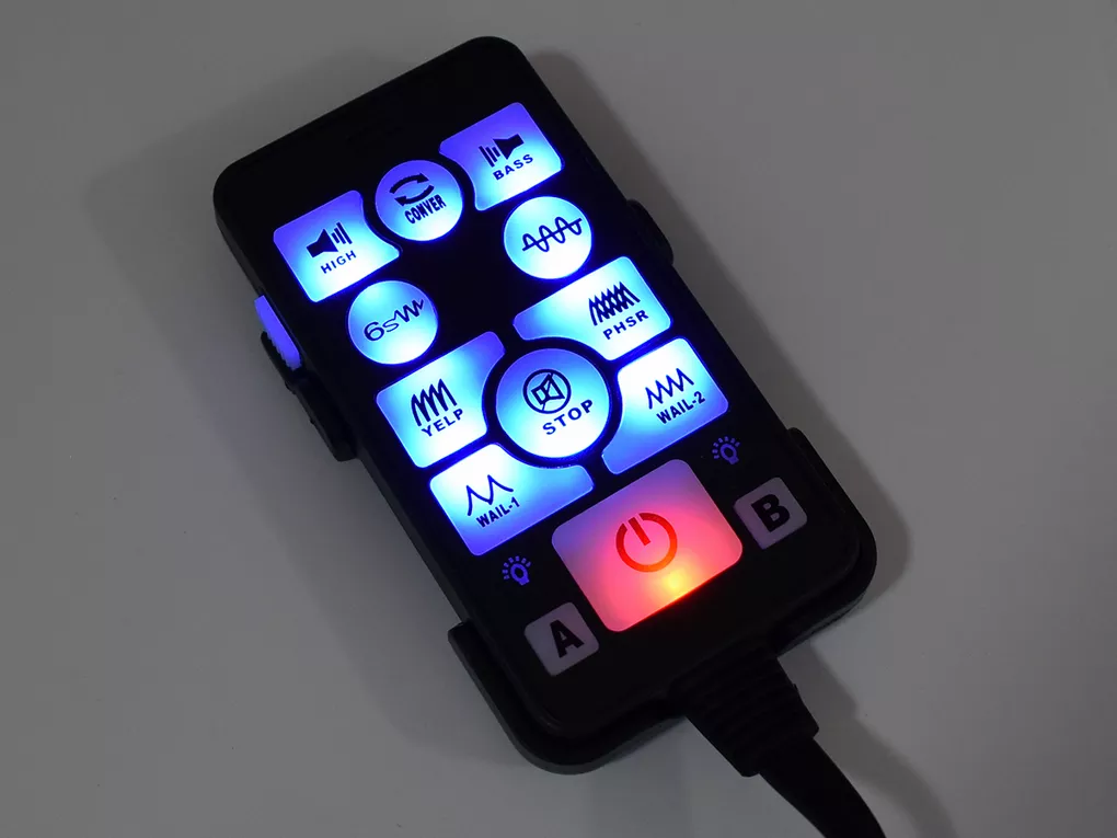 Pilot syreny - podświetlony