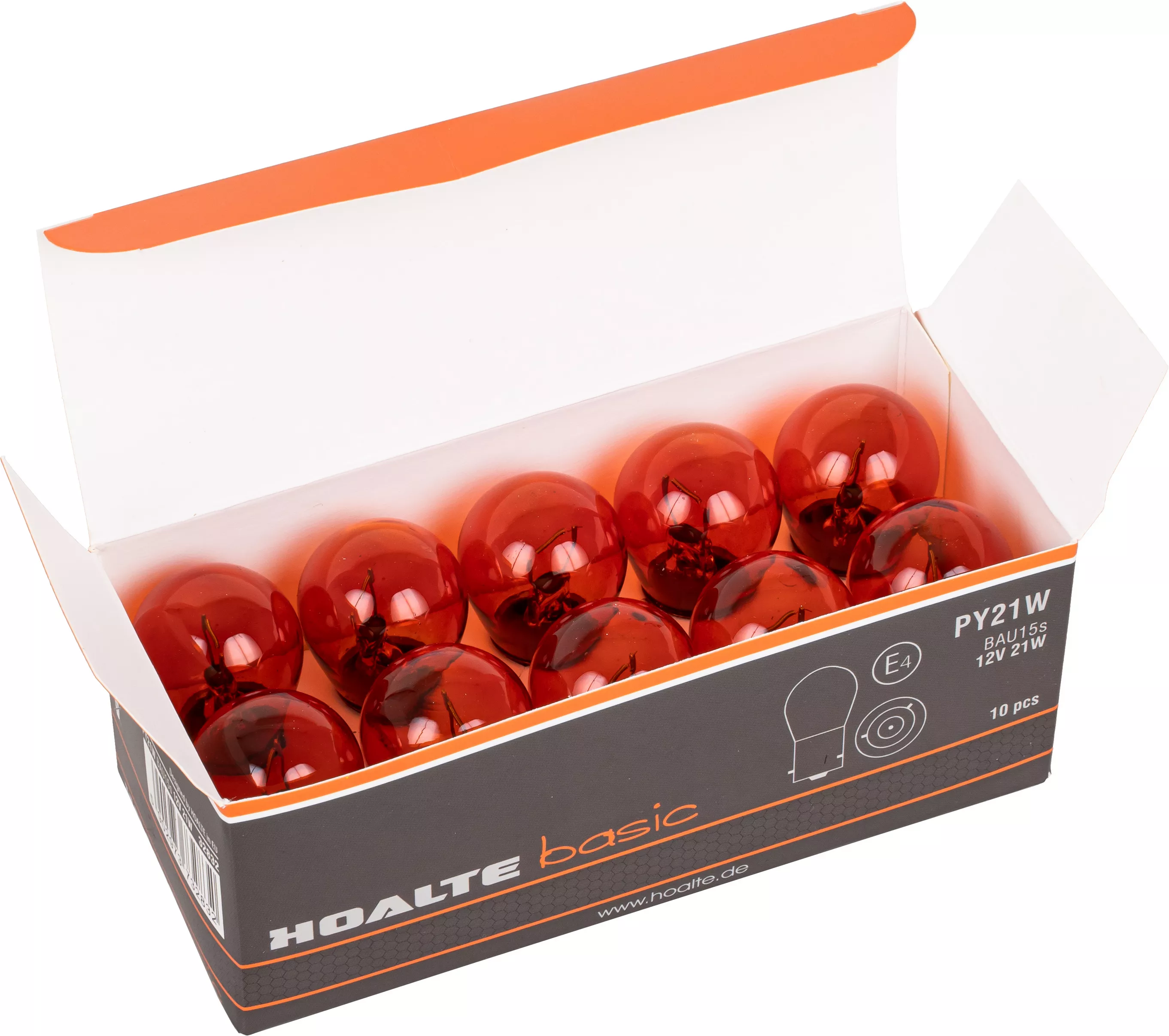 Żarówki HOALTE PY21W w opakowaniu