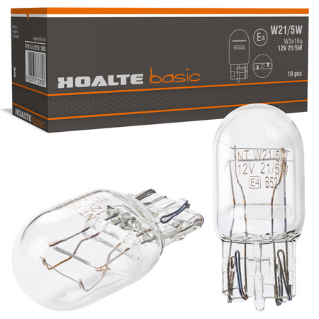 Żarówki Hoalte Basic W21/5W 12V 21/5W T20 W3x16d komplet