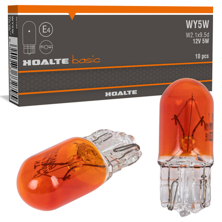 Żarówki halogenowe Hoalte Basic WY5W 5W 12V komplet