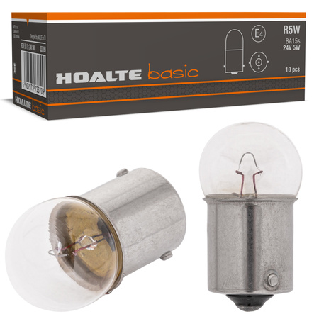 Żarówki Hoalte Basic R5W 24V 5W G18 BA15s komplet