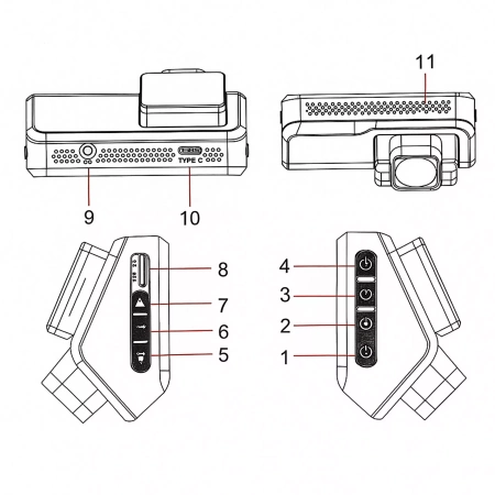 Wideorejestrator samochodowy YUEMI Y18 Dash Cam