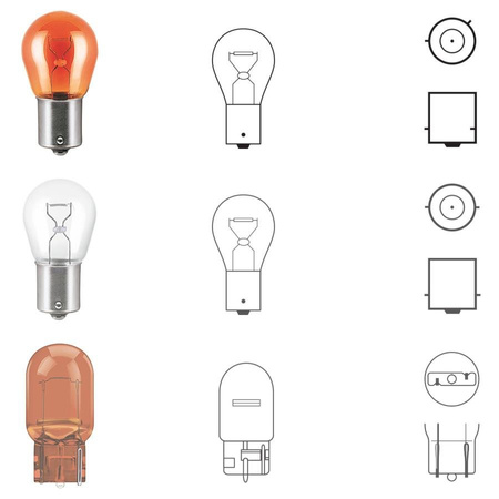 Żarówki DRL LED 2w1 z kierunkowskazem 66 SMD PY21W BAU15s