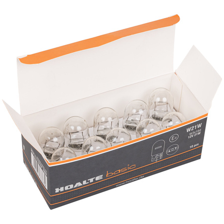 Żarówki Hoalte Basic W21W 12V T20 W3x16d komplet