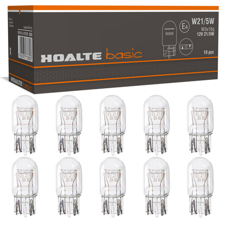 Żarówki Hoalte Basic W21/5W 12V 21/5W T20 W3x16d komplet