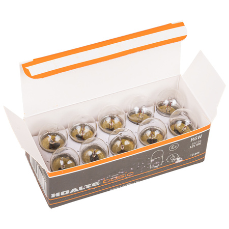 Żarówki Hoalte Basic R5W 12V 5W G18 BA15s komplet