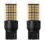 Żarówki LED WY21W W3x16d canbus 12V 144 SMD pomarańczowe