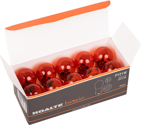 Żarówki Hoalte Basic PY21W BAU15s 21W 12V komplet