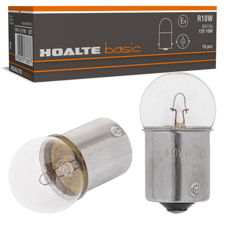Żarówki Hoalte Basic R10W 12V 10W G18 BA15s komplet