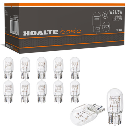 Żarówki Hoalte Basic W21/5W 12V 21/5W T20 W3x16d komplet