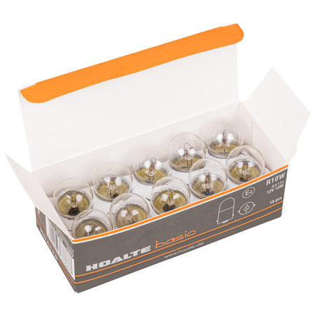 Żarówki Hoalte Basic R10W 12V 10W G18 BA15s komplet