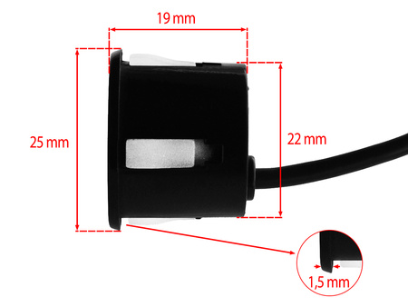 Czujnik parkowania cofania Hoalte z buzzerem 4 sensory