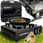 Kuchenka turystyczna gazowa Hoalte CampingPro 2w1 Double na kartusz i butlę