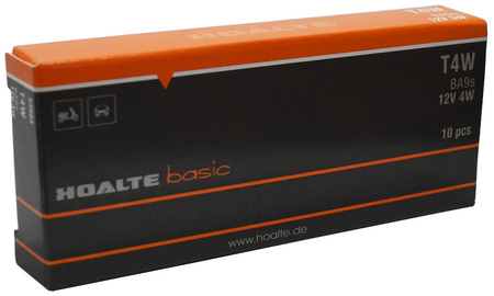Żarówki Hoalte Basic T4W BA9S T8,5 4W 12V komplet