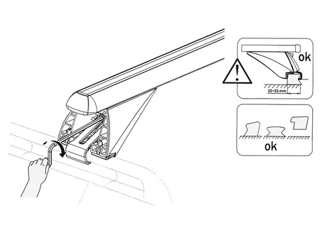 Bagażnik bazowy Hoalte Skyrack Edge 120cm
